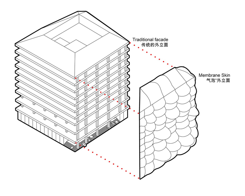 Illustration for article titled Would You Work In This Viewless Bubble Building?